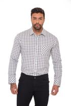 Camisa Xadrez Social Masculina Slim Fit - Tamanhos do PP ao XGG