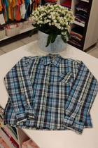 Camisa xadrez unisex tamanho 12 Camisa xadrez unisex tamanho 12