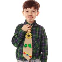 Camisa Xadrez Verde Milho Verde + GRAVATA JUTA