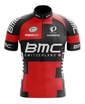 Camisa Ziper Manga Curta Bicicleta Exercicios Dry Fit Bike Fitness Bicicleta Ciclismo Mtb BMC
