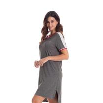 Camisão Feminino Com Recortes Mila Mescla/P Camisão Feminino Com Recortes Mila Mescla/P