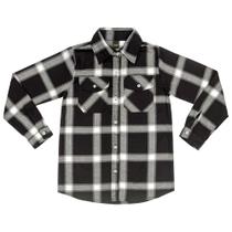 Camisão Juvenil Look Jeans Xadrez Preto