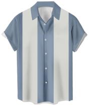 Camisas de boliche CURBODO para homens de manga curta Hawaiian XXL