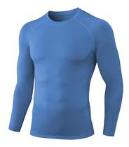 Camisas de compressão de manga comprida Queerier para homens