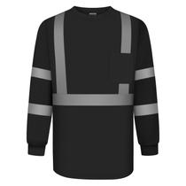 Camisas de trabalho TCCFCCT de manga comprida Hi Vis Class 3 para homens 3GG