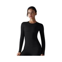Camisas De Yoga Femininas De Manga Longa Para Inverno, Fitness, Corrida, Treino Na Academia, Top