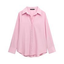 Camisas Femininas de Manga Comprida com Botões - Blusas para Primavera/Verão