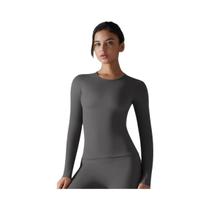 Camisas Femininas de Manga Comprida para Ioga, Fitness e Academia - Ajuste Perfeito