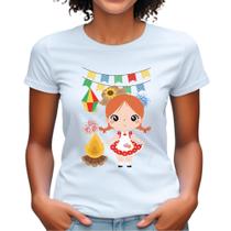 Camisas festa junina ideal para escola arraiá babylook feminina plus size estampa características