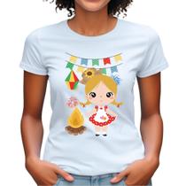Camisas festa junina ideal para escola arraiá babylook feminina plus size estampa características
