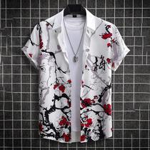 Camisas Havaianas De Manga Longa Com Estampa 3D De Grafite Floral Para Homens E Crianças, Moda