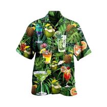 Camisas Havaianas Masculinas 6XL De Verão Com Estampa 3D, Respiráveis, Modernas E Estilosas Para