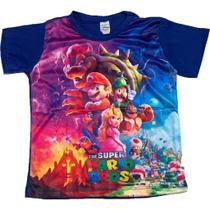 Camisas Infantil Mario Personagens Desenhos