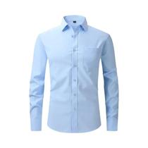 Camisas Masculinas De Alta Qualidade Com Caimento Regular Para Primavera, Brancas, Azuis, Amarelas E