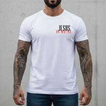 Camisas Masculinas Premium Streetwear Camisa Básica Branca Slim Fit Estampa Minimalista Gospel Cor:BrancoTamanho:M Camisas Masculinas Premium Streetwear Camisa Básica Branca Slim Fit Estampa Minimalista Gospel Cor:BrancoTamanho:M