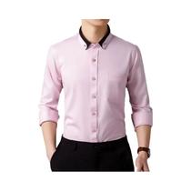 Camisas Masculinas Slim Fit Manga Comprida - Clássicas, Formais e para Festa