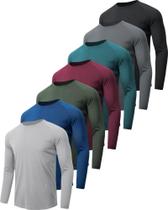 Camisas MLYENX 7 Unidades Manga Longa UPF 50+ Secagem Rápida 2XL Camisas MLYENX 7 Unidades Manga Longa UPF 50+ Secagem Rápida 2XL