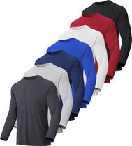 Camisas MLYENX Manga Longa 7 Unidades com Proteção Solar UPF 50+ e Secagem Rápida Camisas MLYENX Manga Longa 7 Unidades com Proteção Solar UPF 50+ e Secagem Rápida