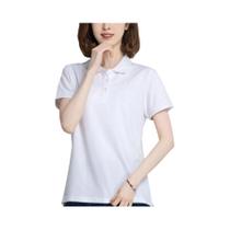 Camisas Polo Femininas Estilo Coreano De Verão Em Seda Gelada, Secagem Rápida, Respiráveis, Manga