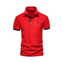 Camisas Polo Masculinas Slim Fit - Algodão, Bordado, Casual e Moda Verão