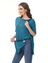Camisas pós-cirurgia do ombro HIBOCT para homens Lake Blue