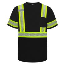 Camisas refletivas TCCFCCT Classe 3 de alta visibilidade para homens