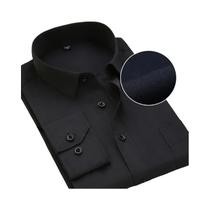 Camisas Sociais Masculinas Plus Size 8XL - Manga Comprida Listrada Branca - Roupas Formais