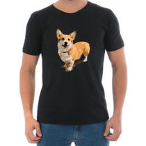 Camise slim masculina algodao Arietto estampada cachorro premium