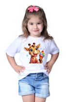 Camisera Infantil Menino Menina Girafa Safari Girafinha Zoológico Zoo - RETHA ESTILOS