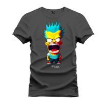 Camiseta 100% Algodão Confortável Premium Estampada Bartson Furioso