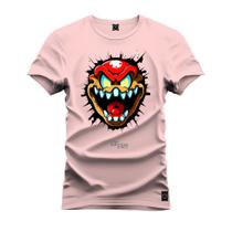 Camiseta 100% Algodão Confortável Premium Estampada Dentes Furiosos