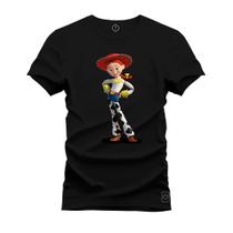 Camiseta 100% Algodão Confortável Premium Estampada Jessie