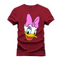 Camiseta 100% Algodão Confortável Premium Estampada Mulher Donald