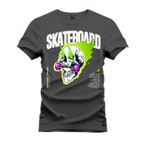 Camiseta 100% Algodão Confortável Premium Estampada Skate Board