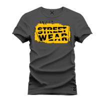 Camiseta 100% Algodão Confortável Premium Estampada Street Wear