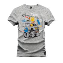 Camiseta 100% Algodão Confortável Premium Estampada Tractor