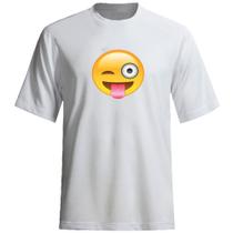 Camiseta 100% Algodao Emoji Novidade