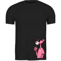 Camiseta 100% Algodão Estampa A Pantera Cor De Rosa Pernalonga Piu Piu