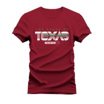 Camiseta 100% Algodão Estampada Unissex Shirt The State Of Texas - Vida Country