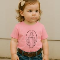 Camiseta 100%Algodão Feminina Country Estampa Nossa Senhora Das Graças Cowgirl Católica Modinha