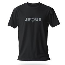 Camiseta 100% Algodão - Fio 30.1- estampada mensagem cristã JESUS