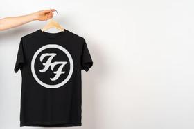 Camiseta 100% Algodão - Foo Fighters FF - Mikonos