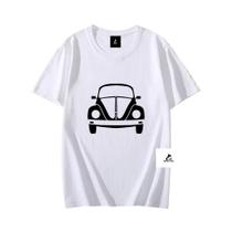Camiseta 100% Algodão Fusca Amor por Carro Antigo Blusa Unissex