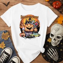 Camiseta 100% Algodão Halloween Estampa Halloweentown 165 Look Outfit Presente Dia Das Bruxas