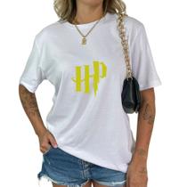 Camiseta 100% Algodão HP Estampada Personagem Grifinória Lufa-Lufa Sonserina Corvinal Hogwarts versi Camiseta 100% Algodão HP Estampada Personagem Grifinória Lufa-Lufa Sonserina Corvinal Hogwarts versi