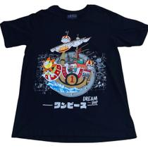 Camiseta 100% Algodão One Piece Sunny V2 Cor Preto Camiseta 100% Algodão One Piece Sunny V2 Cor Preto