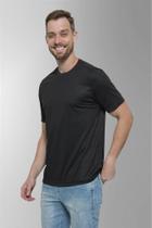 Camiseta 100% Algodão Penteado Masculina/Unissex Preta