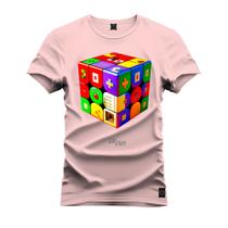 Camiseta 100% Algodão Premium Estampada Cubo da Magia