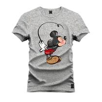 Camiseta 100% Algodão Premium Estampada Mickeyy