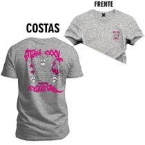 Camiseta 100% Algodão Premium Estampada Urso Antologico Frente e Costas